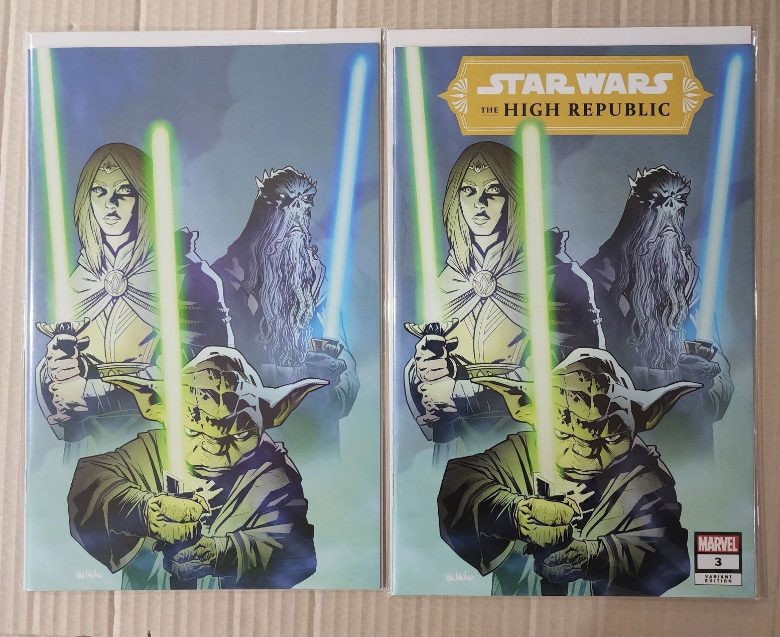 Marvel Star Wars High Republic 3 Kev Walker Virgin & Trade Variant Set