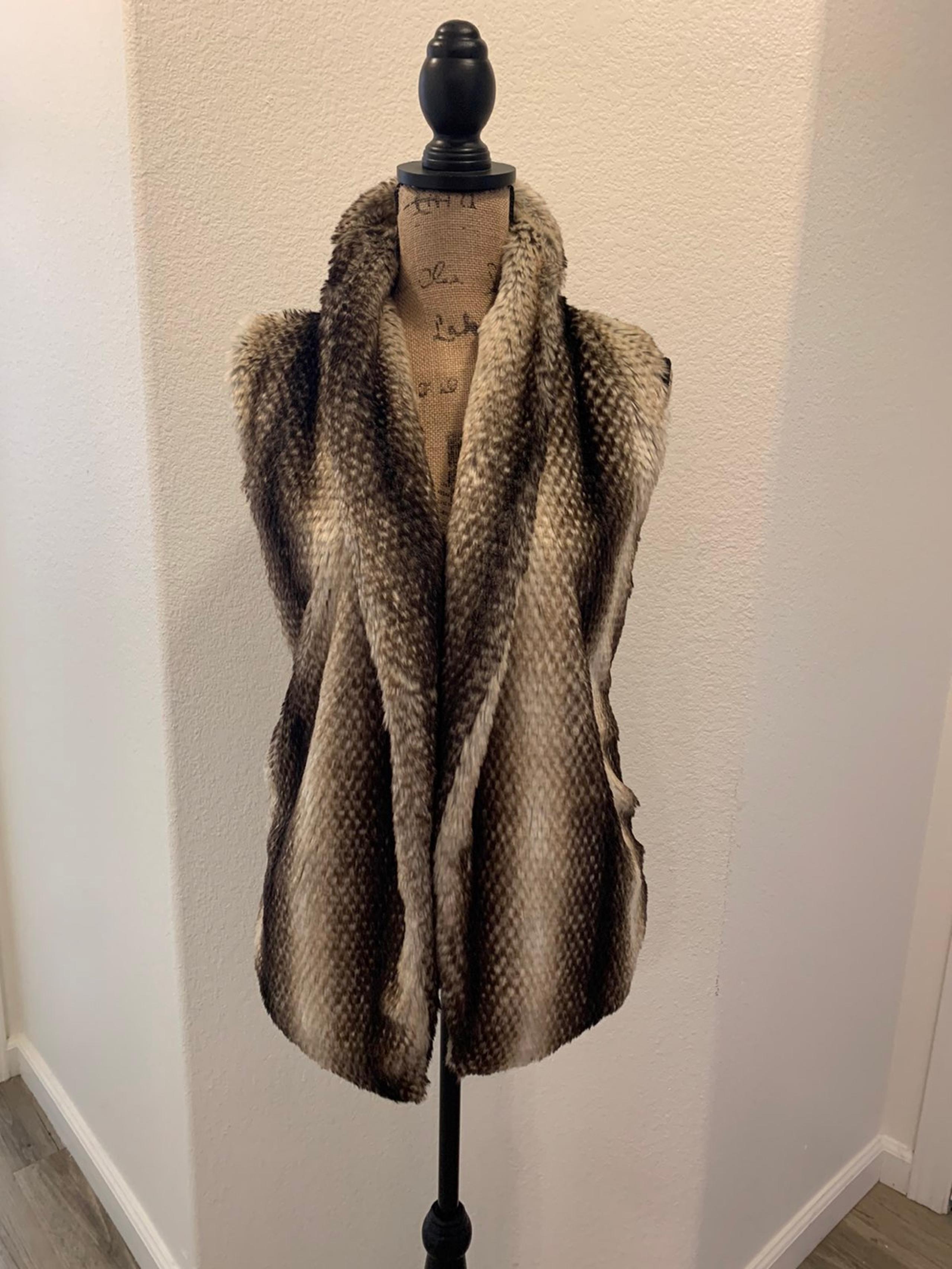 Anthropologie Faux Fur Vest M