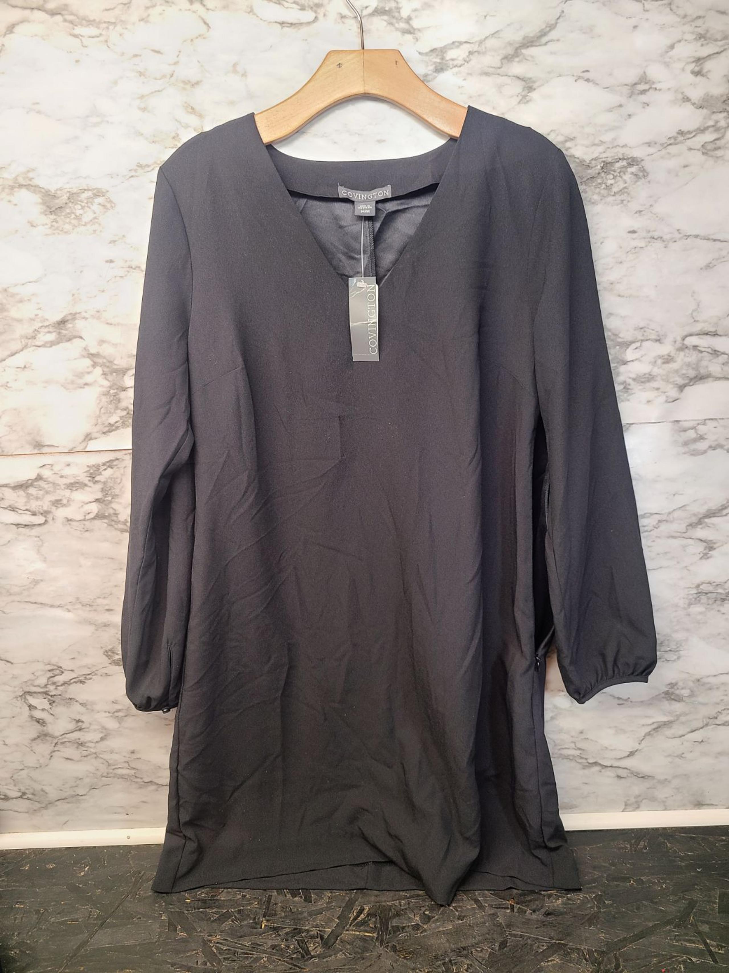Ladies Covington Dress Black Sz M New