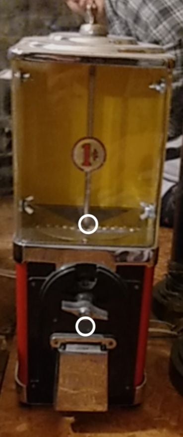 Vintage 1 cent Gumball Machine