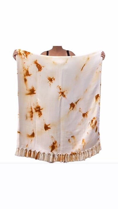Ice Dyed Large Blanket/Throw