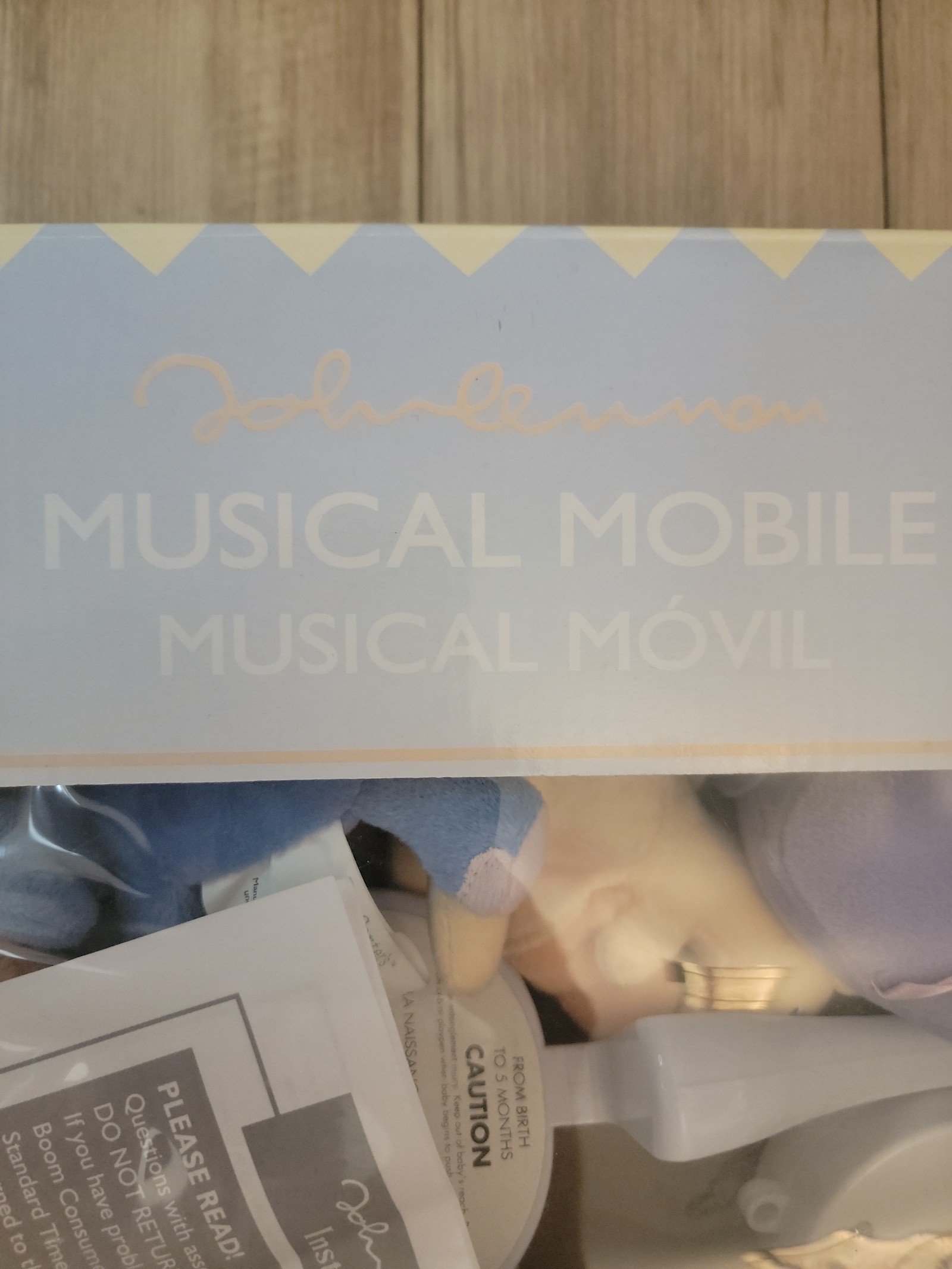 Carter's John Lennon Musical Crib Mobile Imagine Plush Baby Decor NIB