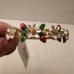Betsey Johnson strawberry, flowers, and crystal bangle