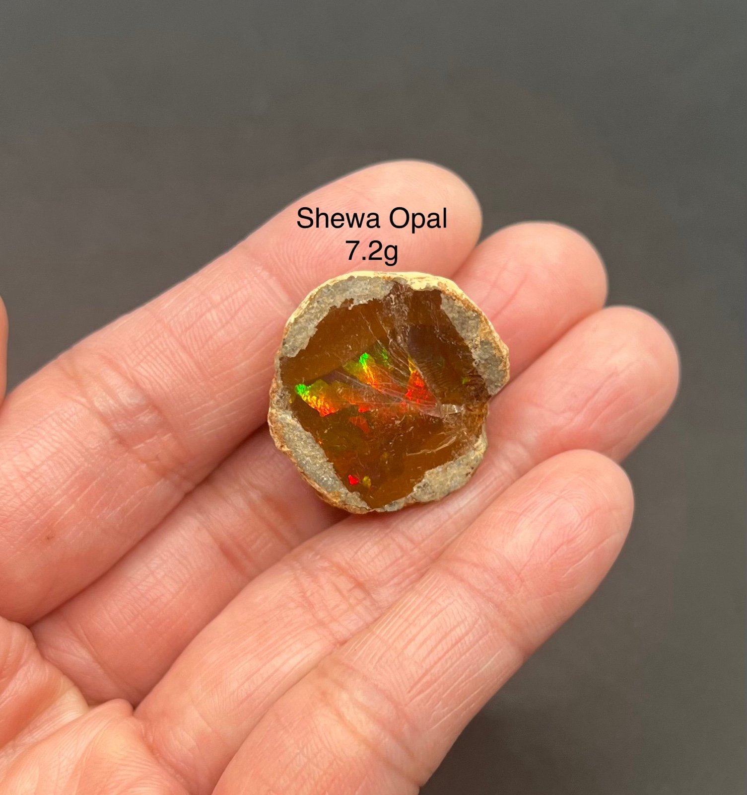 Shewa Genuine Opal from Africa! 7.2g BEAUTIFUL