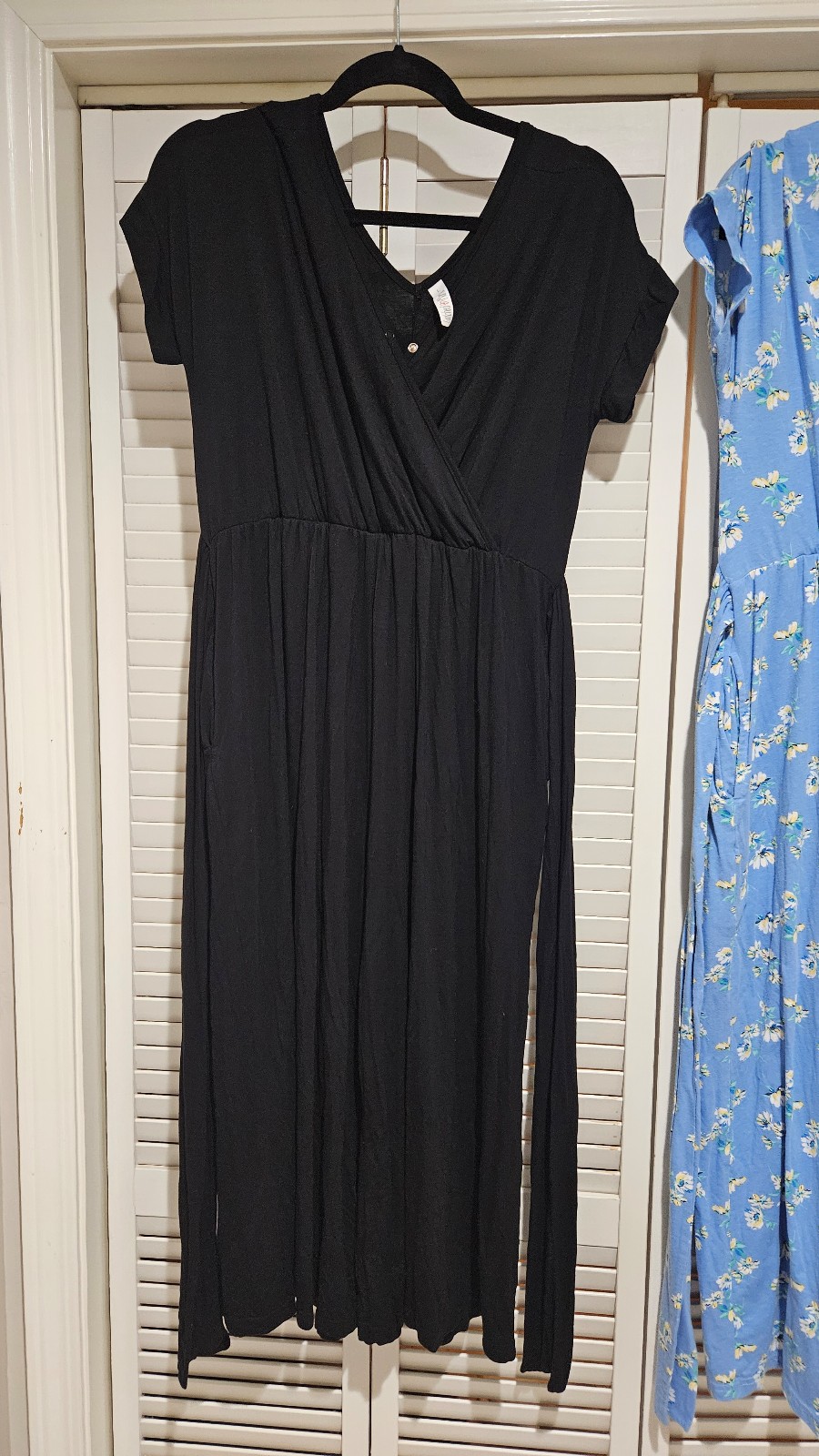 Black latched mama jumpsuit