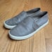 Vince Leather Slip On Taupe Gray Size 7