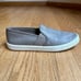 Vince Leather Slip On Taupe Gray Size 7