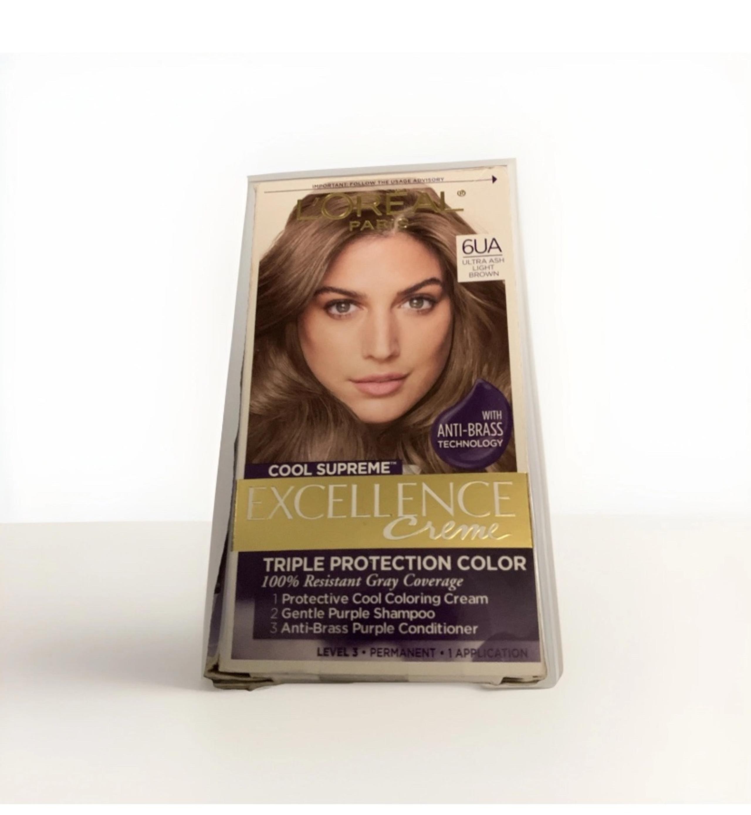 L’Oréal Paris Cool Supreme Excellence Crème Hair Color Ultra Ash Light Brown 6UA