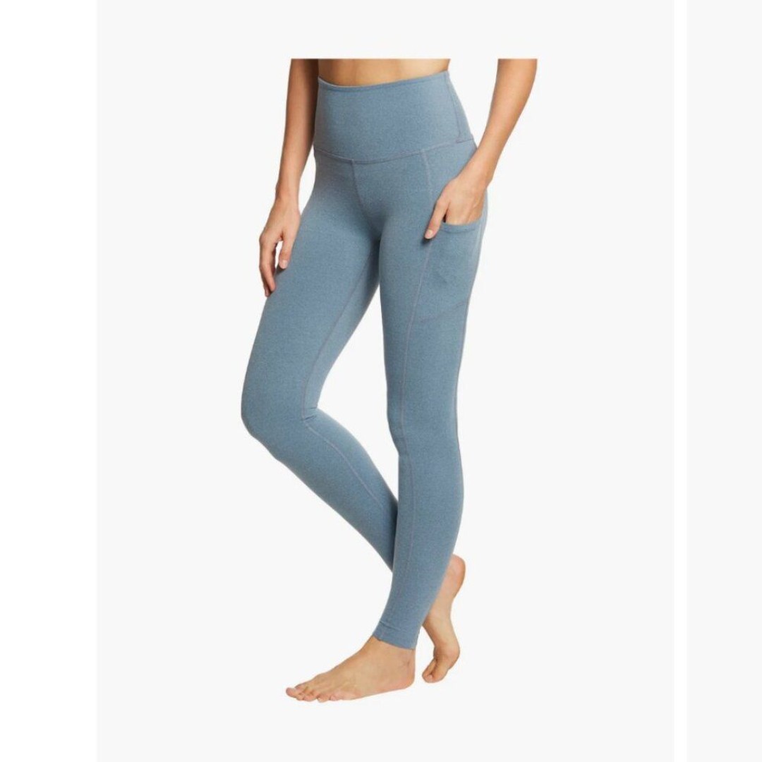 BEYOND YOGA Baby Blue Space Dye Pocketed Leggings