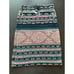 Ralph Lauren Women’s Geo-Motif Linen Cotton Pencil Skirt Pink Blue art geo Sz M