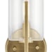 Kichler Nye 9.75 1 Light Wall Sconce, Clear Glass, Natural Brass - 52316BNB