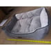 American Kennel Club Gray Herringbone Cuddler Pet Bed AKC Medium Dog Pet Bed