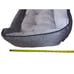 American Kennel Club Gray Herringbone Cuddler Pet Bed AKC Medium Dog Pet Bed