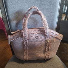 New Eric Javits blush squishee tote bag