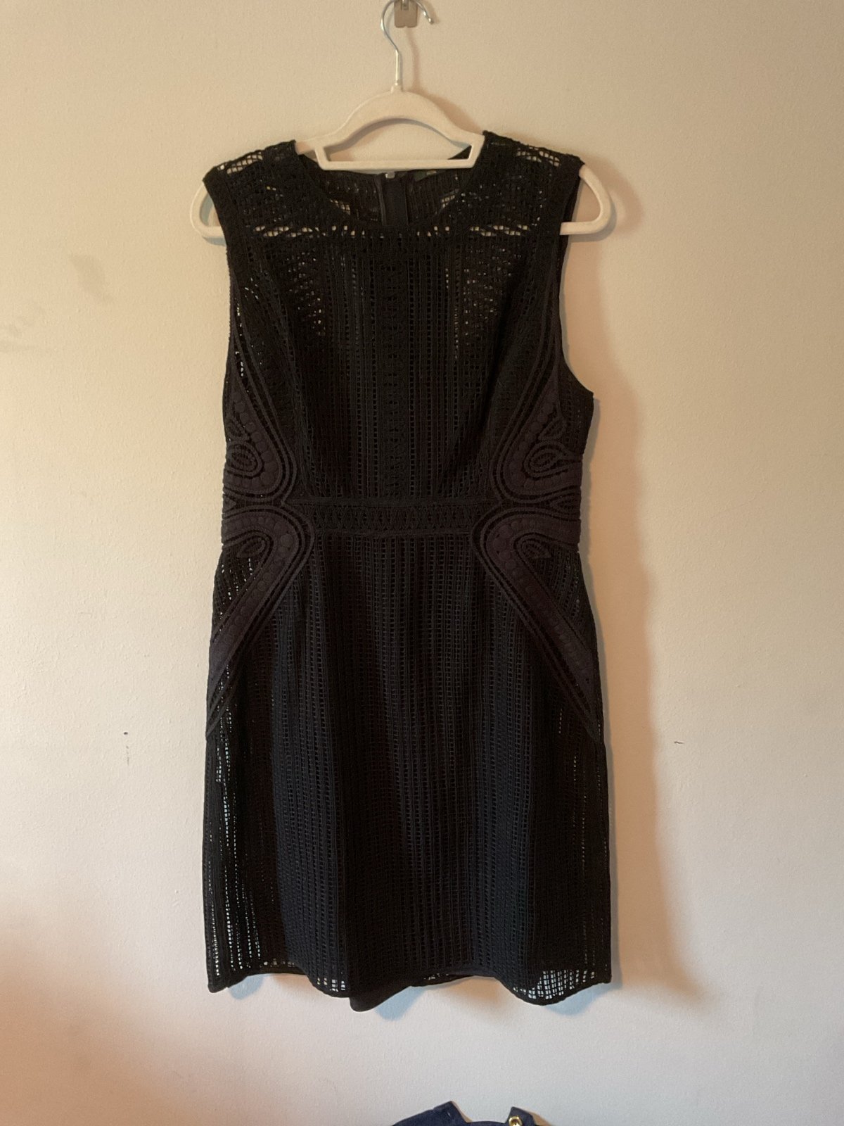 Robi Halperin Black Midi Dress Sz 14 NWT