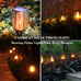 6 pack 33 LED Torch Lights Realistic Dancing Flames Lamp ABS IP65 Waterproof