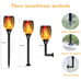 6 pack 33 LED Torch Lights Realistic Dancing Flames Lamp ABS IP65 Waterproof