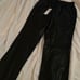 BCBG Max Azria Black Leather Elastic Waistband Joggers Pants XXS