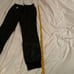 BCBG Max Azria Black Leather Elastic Waistband Joggers Pants XXS