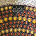 AS IS KIM SEYBERT HOLIDAY BROWN GOLD CRYSTAL BEADED PLACEMAT CHARGER CENTERPIECE