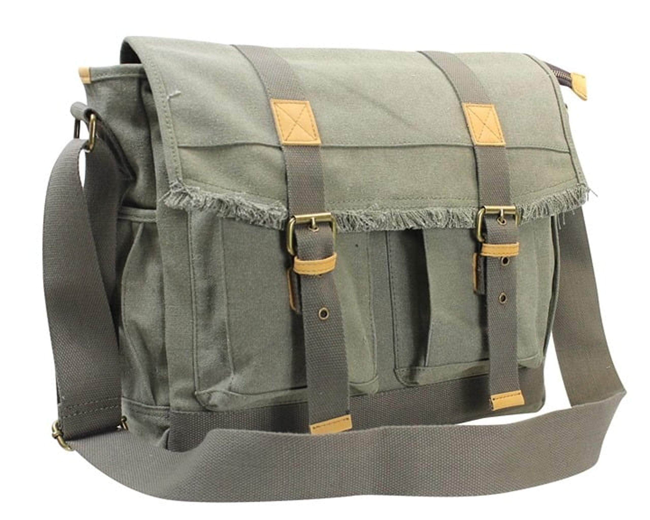 14.5" Casual Canvas Messenger Bag C39MG
