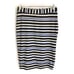 NWT Trina Turk Blue Black Striped Skirt