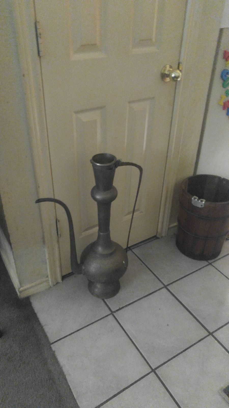 3' Brass teapot from India