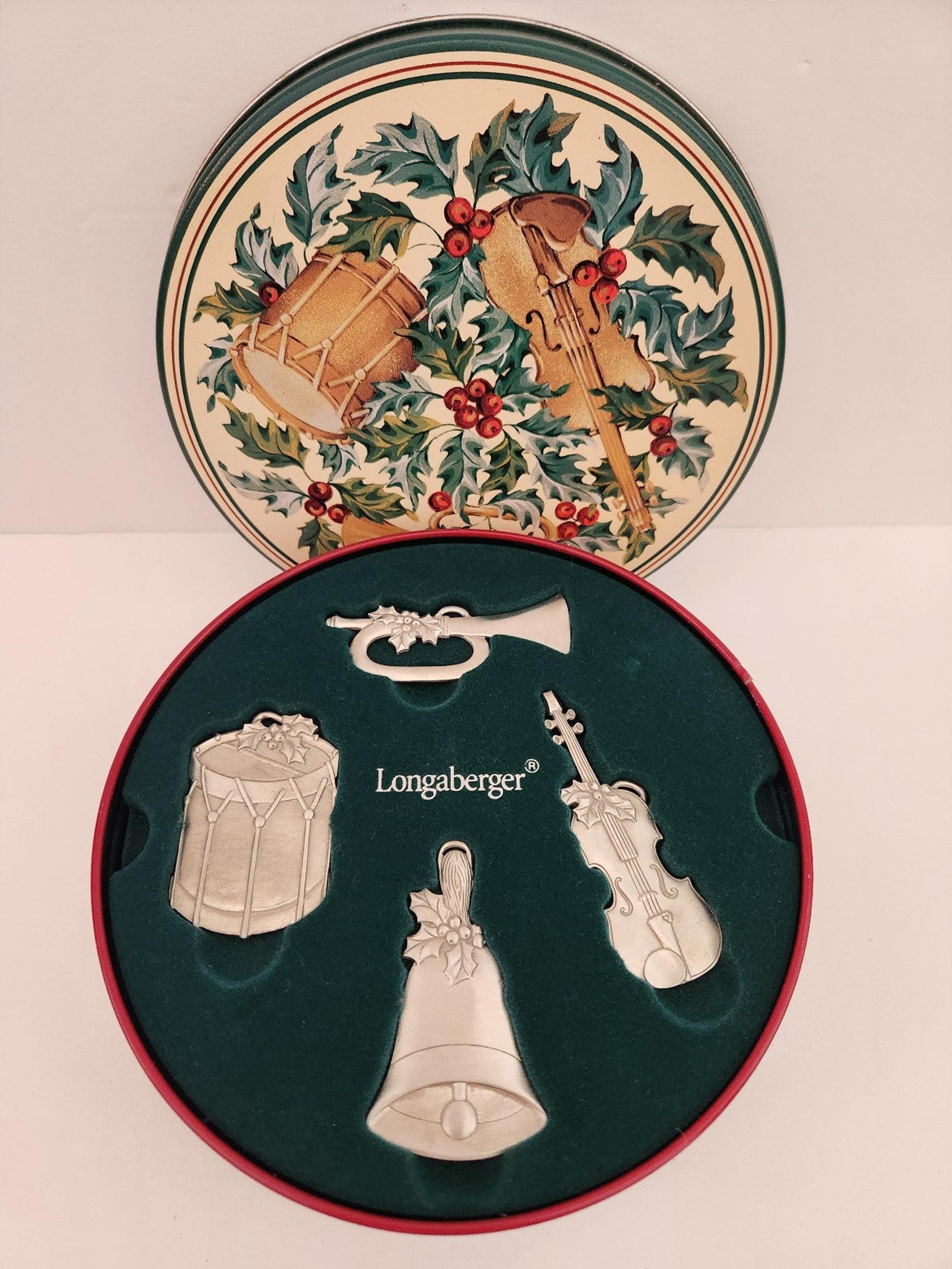 Celebrate the Sounds of the Season Longaberger Christmas Pewter Ornaments