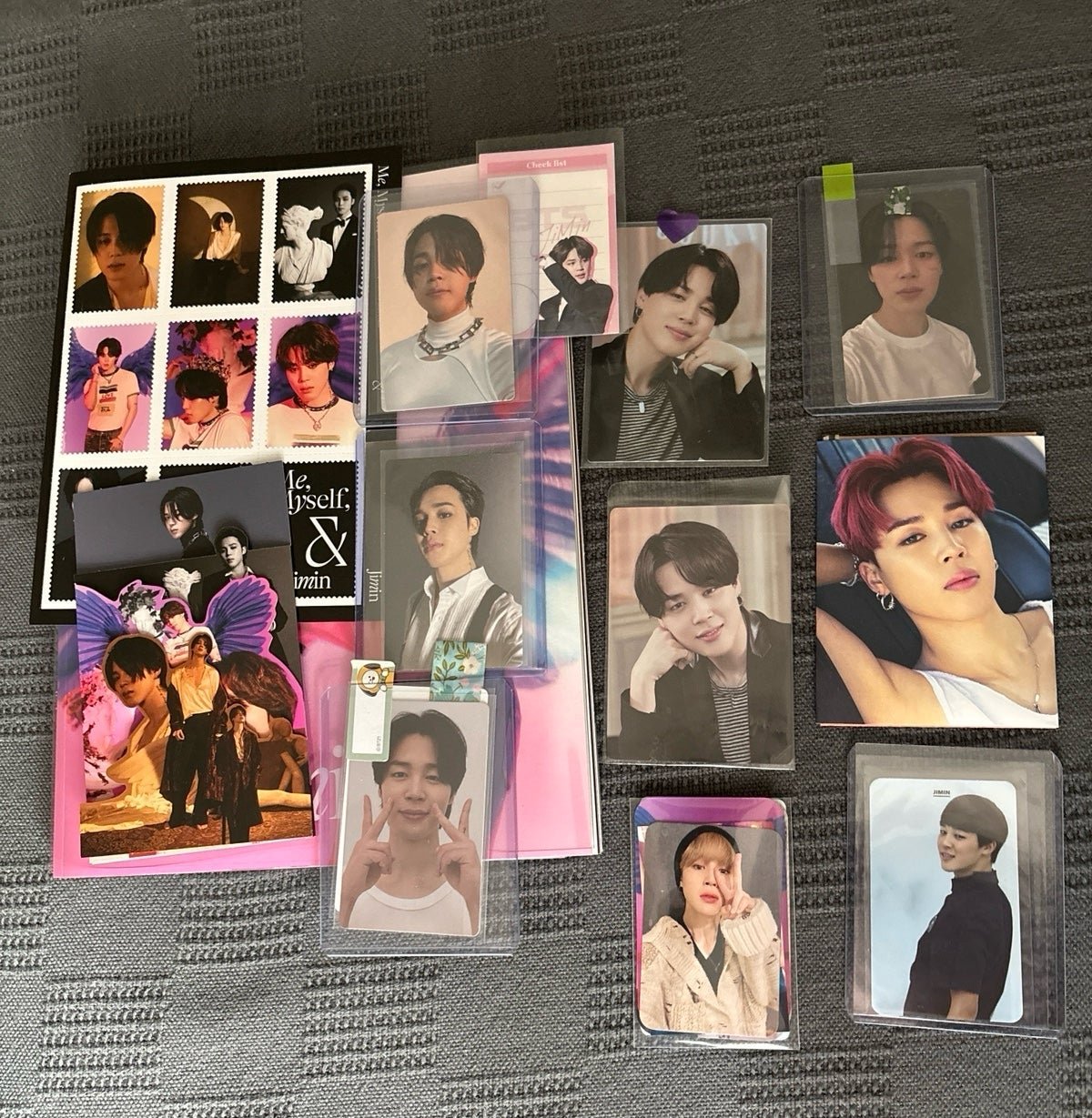 BTS JIMIN ME, MYSELF, and JIMIN WITH ALL INCLUSIONS PLUS PHOTOCARDS