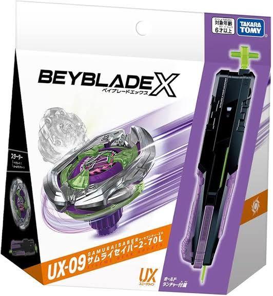 【Brand New & Unopened】 Beyblade X Samurai Saber 2-70L x 2 Pack