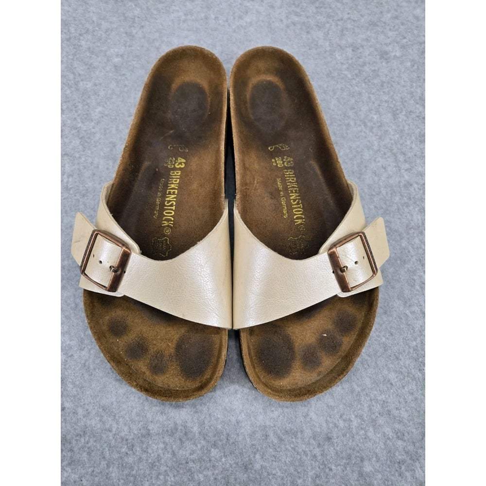 Birkenstock Madrid Birko-Flor Sandal Pearl Shoe Size 43 US W 12-12.5 M 10-10.5