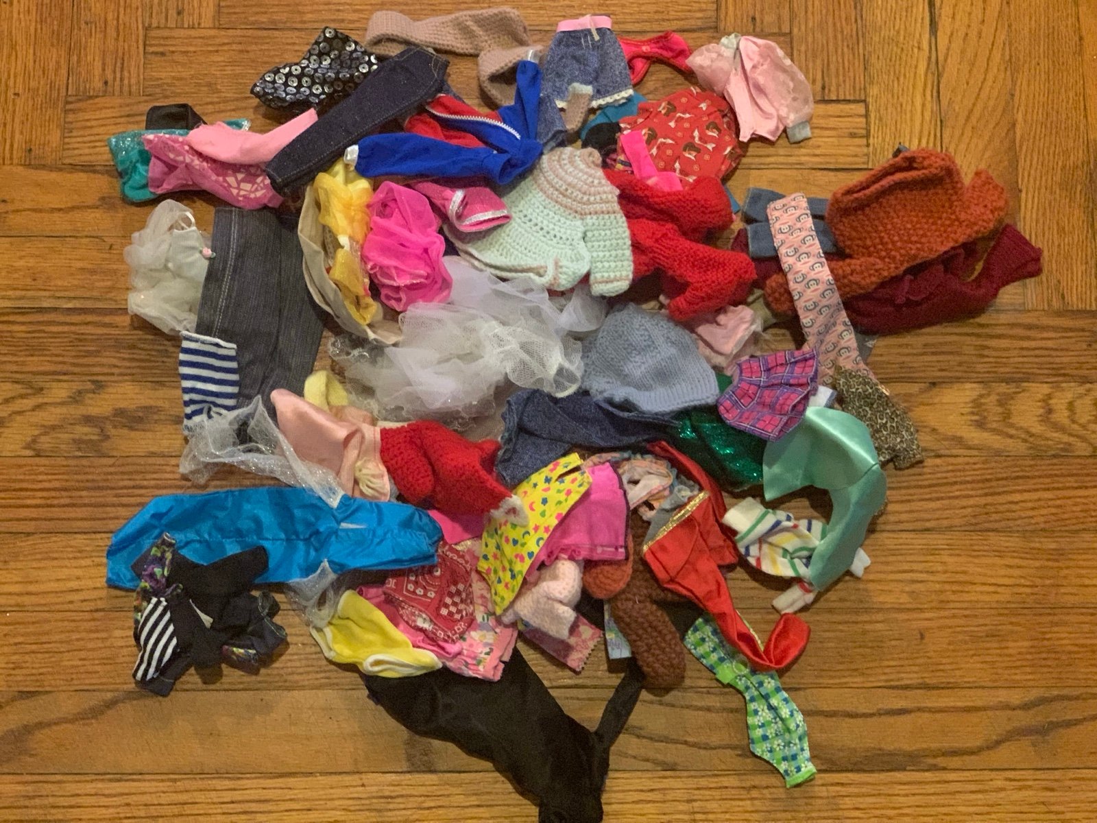 Huge Barbie Clothing Lot 1960s to 1980s 70 Pieces