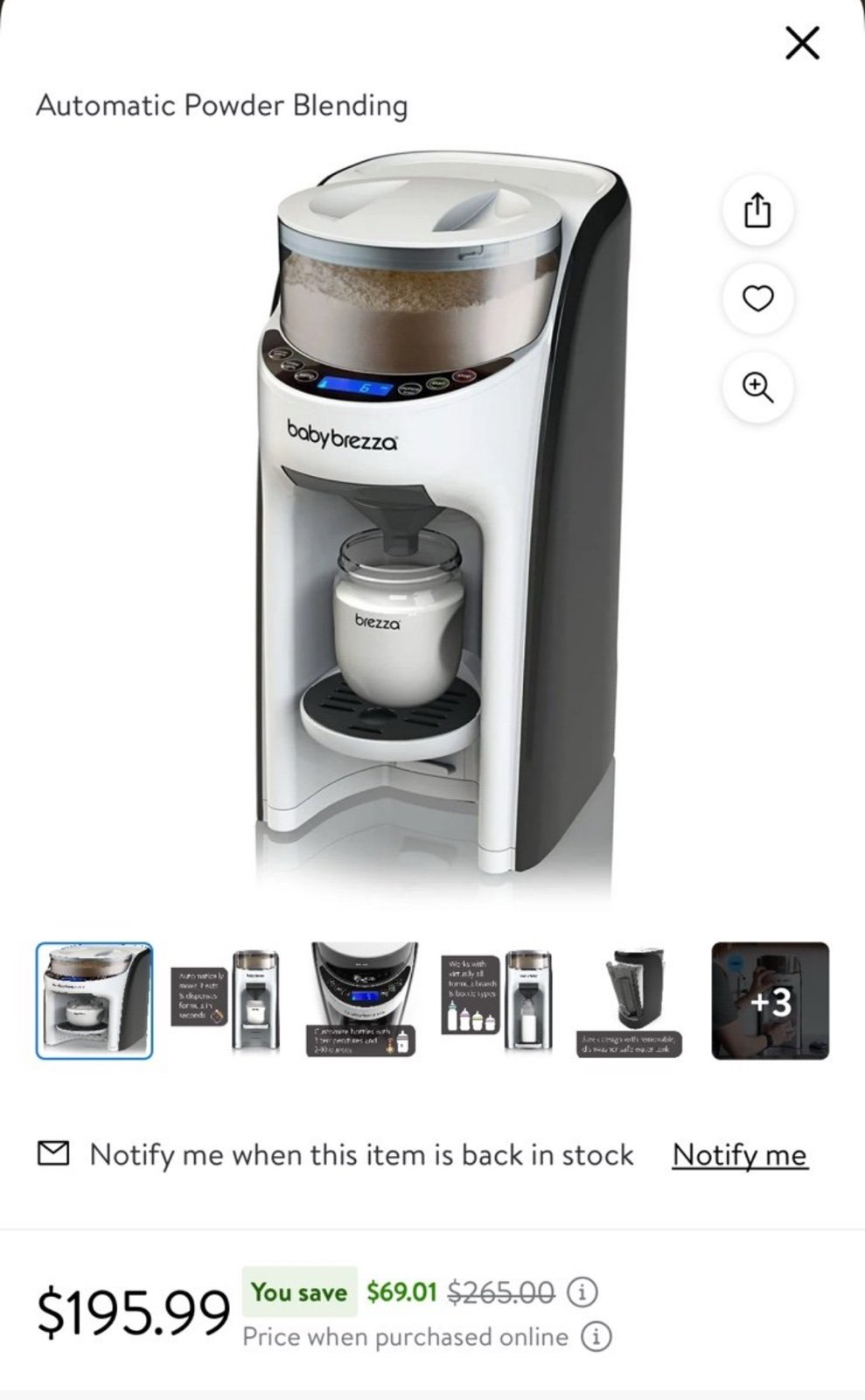 Baby Brezza New and Improved Formula Pro Advanced Formula Dispenser Machine