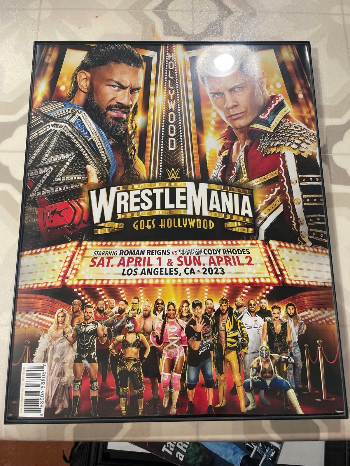 WWE Wrestlemania promo poster Los Angeles goes Hollywood