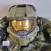 Halo Master Chief Costume Jumpsuit Mask Halloween Kids Size M (8-10) Microsoft