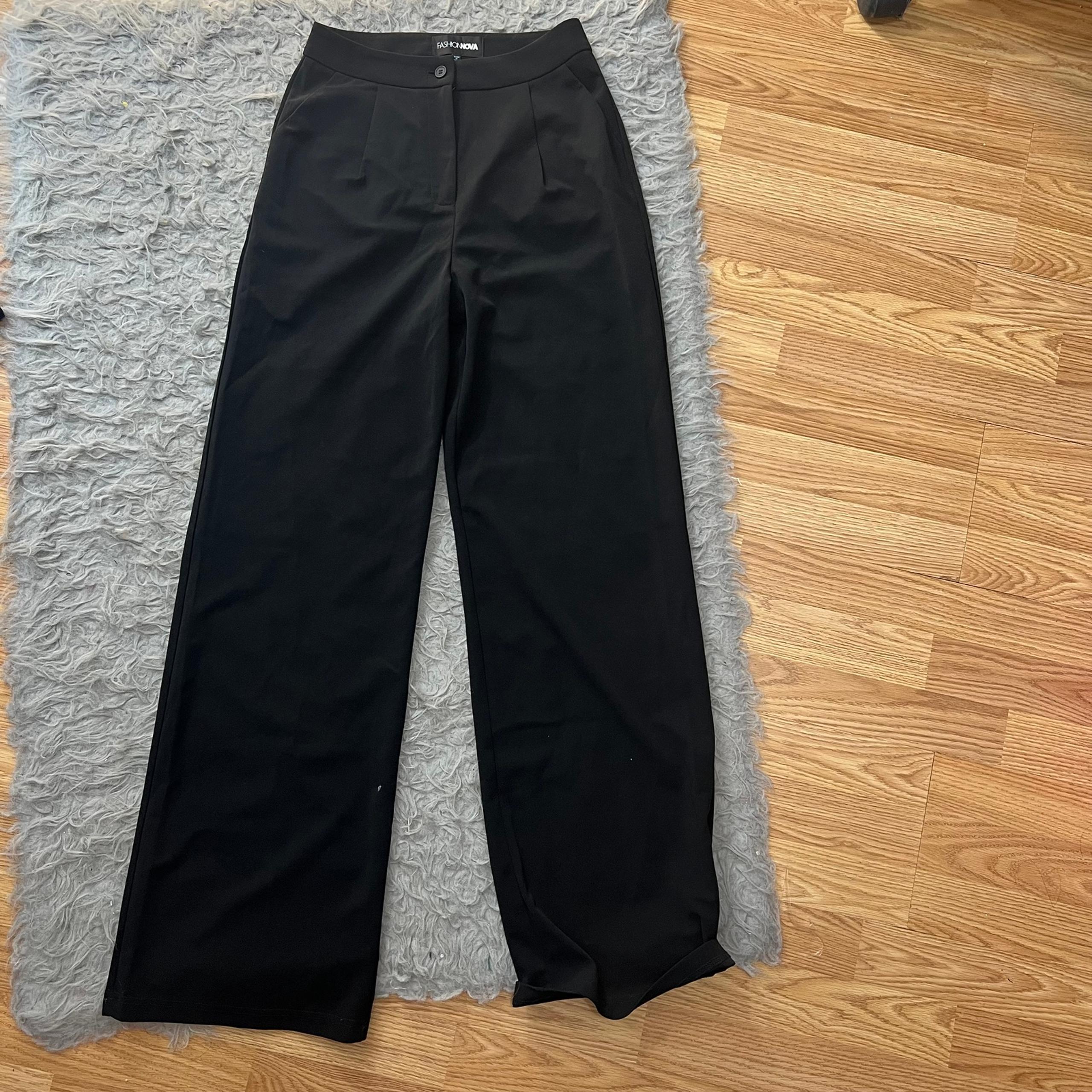 New fashion nova black trouser pants size small