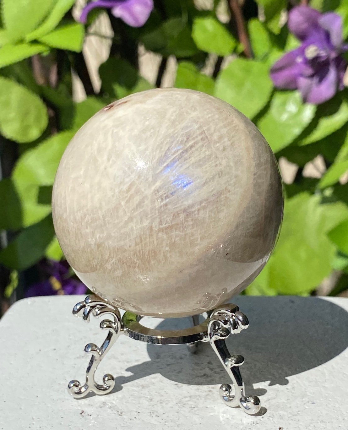 Flashy Moonstone Sphere