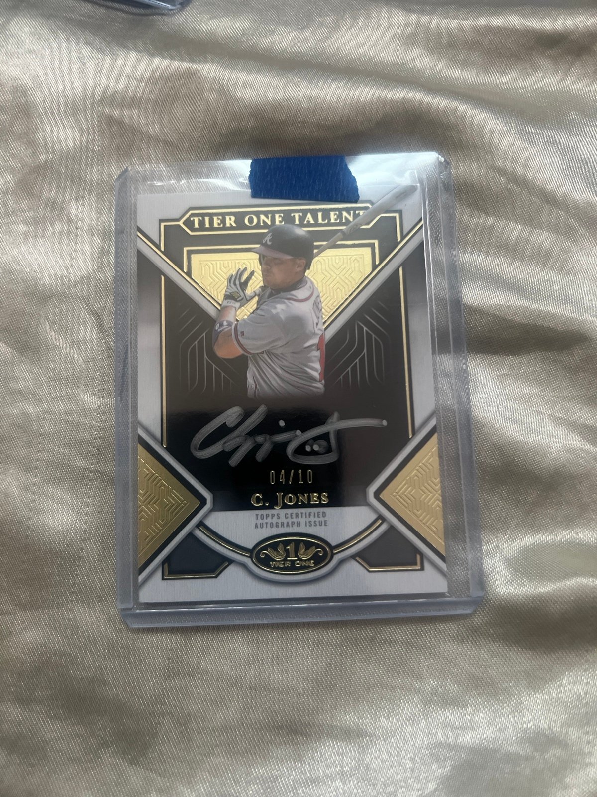 Chipper Jones 2023 Topps Tier One Talent Auto Autograph Silver Ink /10