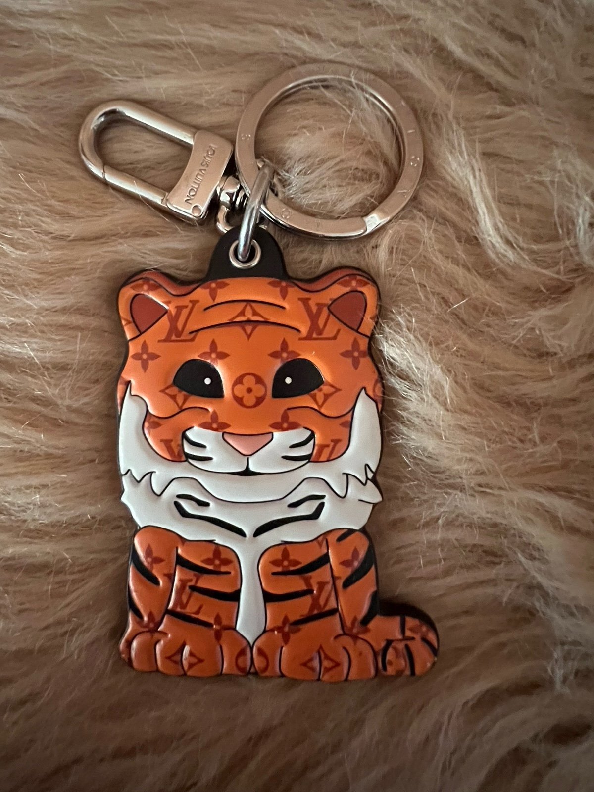 Louis Vuitton Porto Cle Animal Tiger Bag Charm Key Chain Preloved