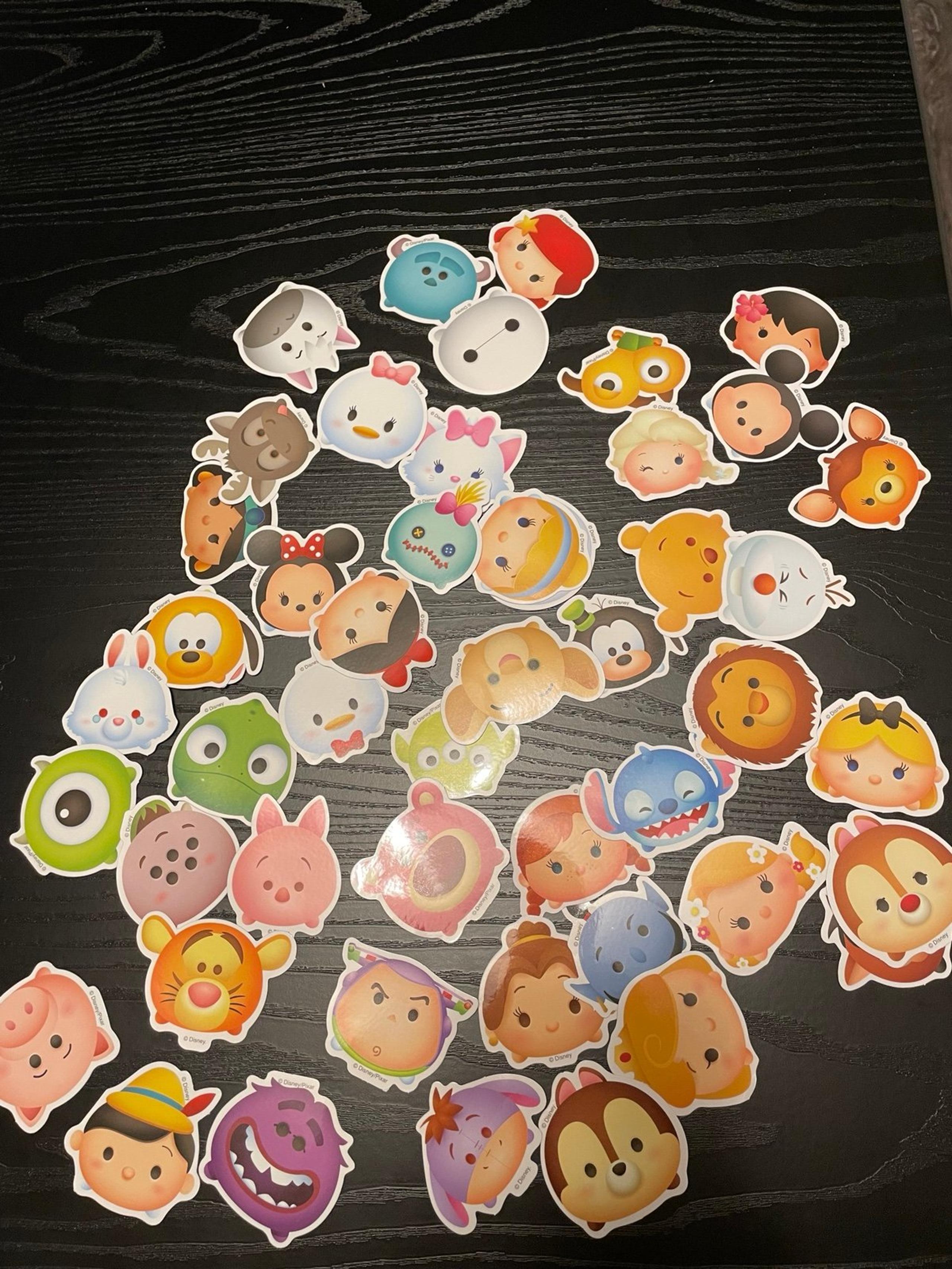 Cute animated Disney character sticker bundle