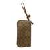 Coach F65748 Brown Signature Coated Canvas Wristlet 9” X 4.5” Zippered wristlet