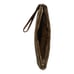 Coach F65748 Brown Signature Coated Canvas Wristlet 9” X 4.5” Zippered wristlet