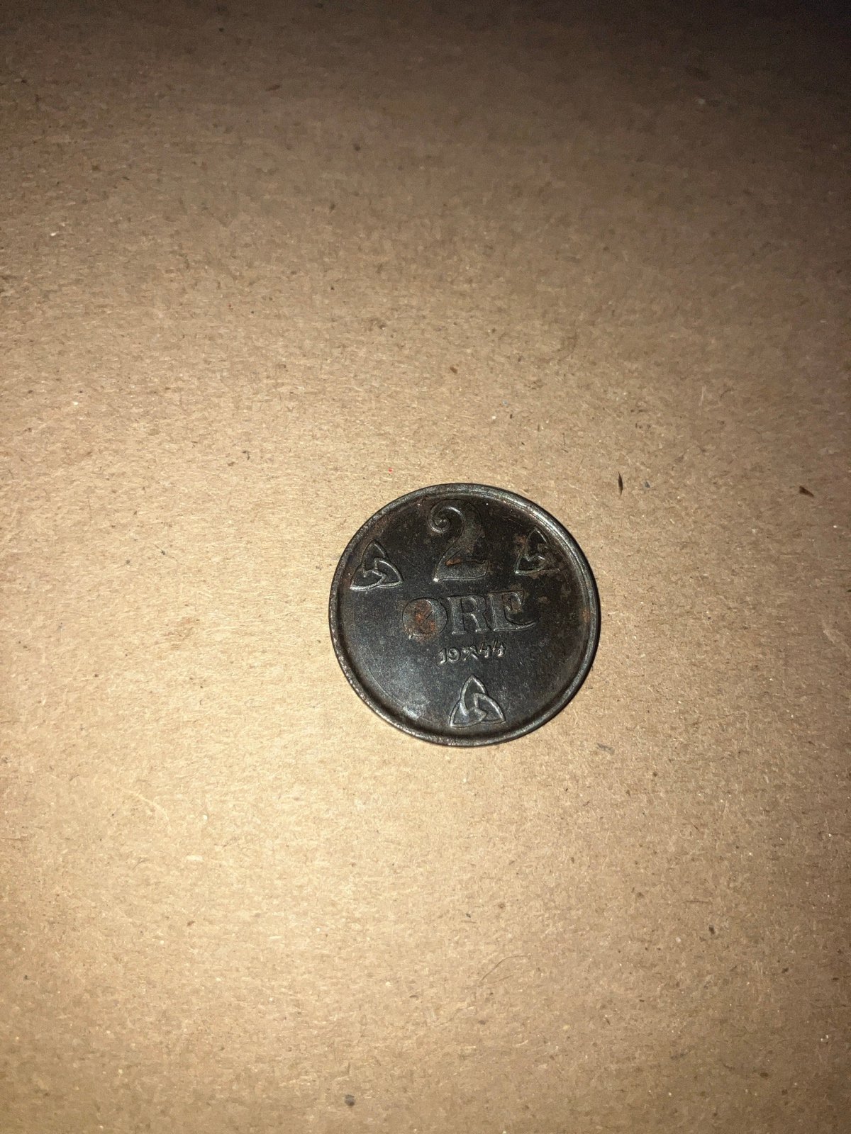 1944 Norway German occupied war coin
