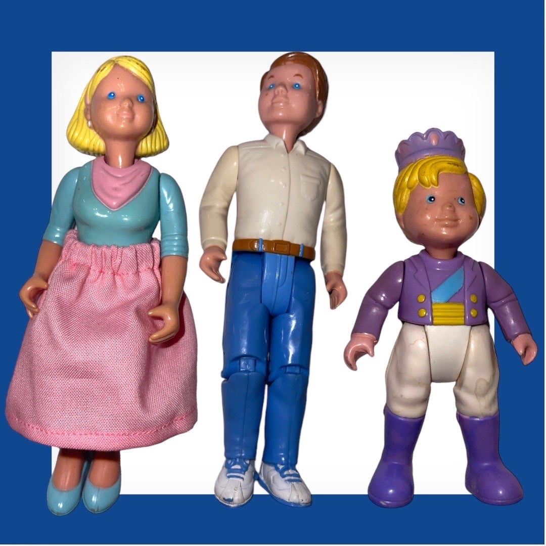 1993 mother blonde DREAM DOLLHOUSE SET dad son boy prince ❤️