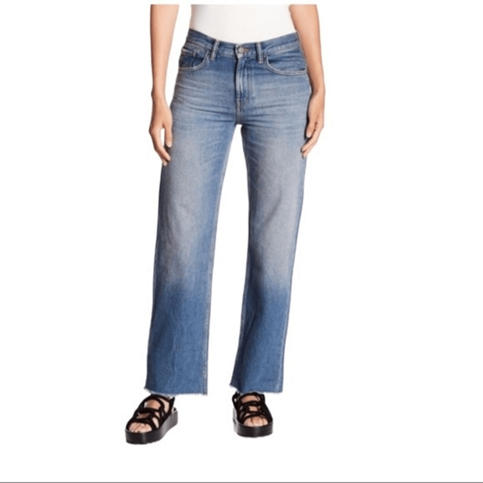ALLSAINTS jaden jeans straight leg ankle length size 24