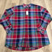 Polo Ralph Lauren Button Down Shirt Classic Fit Oxford Plaid Mens XLT 125 NWT