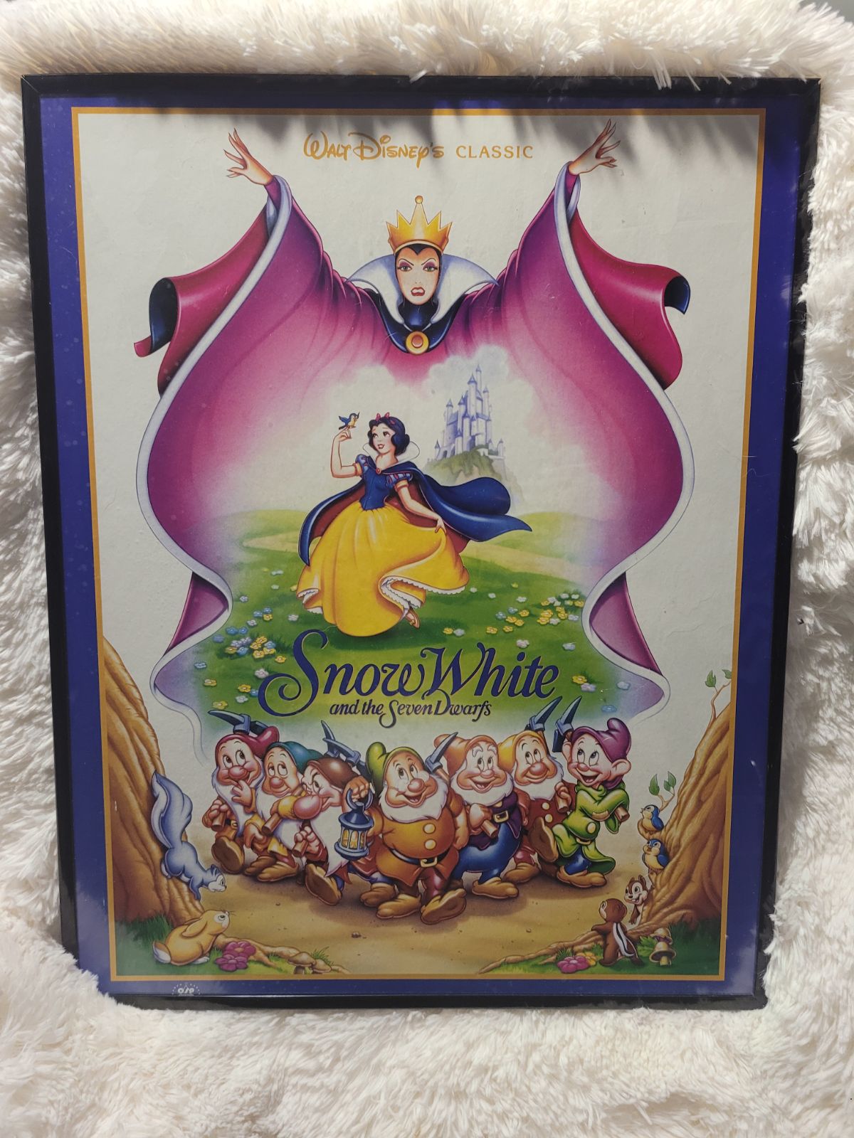 Snow White Framed Poster Rare Vintage