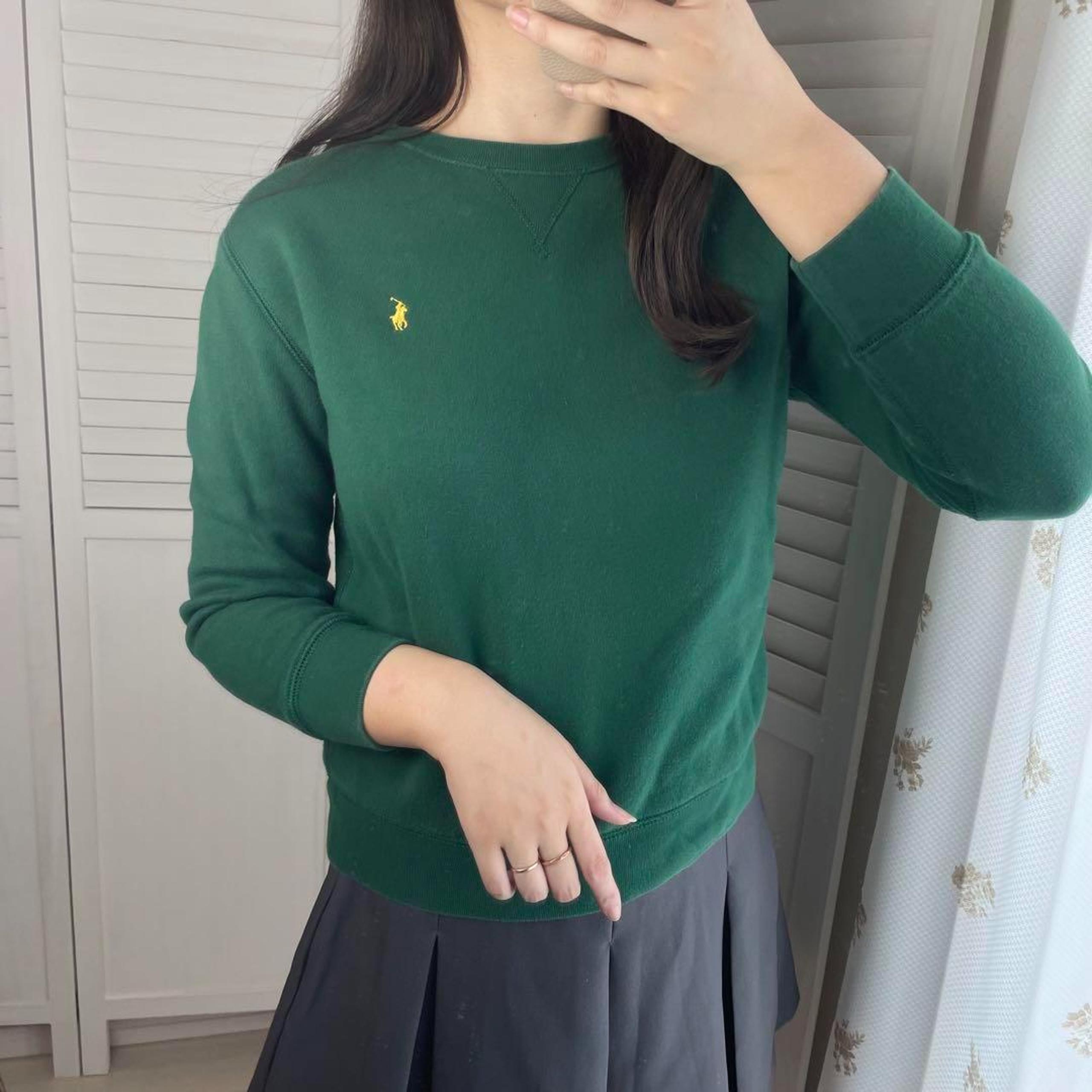 Polo Ralph Lauren Crewneck Sweatshirt Green Pony Embroidery