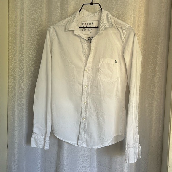 FRANK & EILEEN WHITE SHIRT Sz:XXS