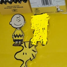 Peanuts Snoopy Woodstock & Charlie Brown Glittery Enamel Metal Pin Combo Set